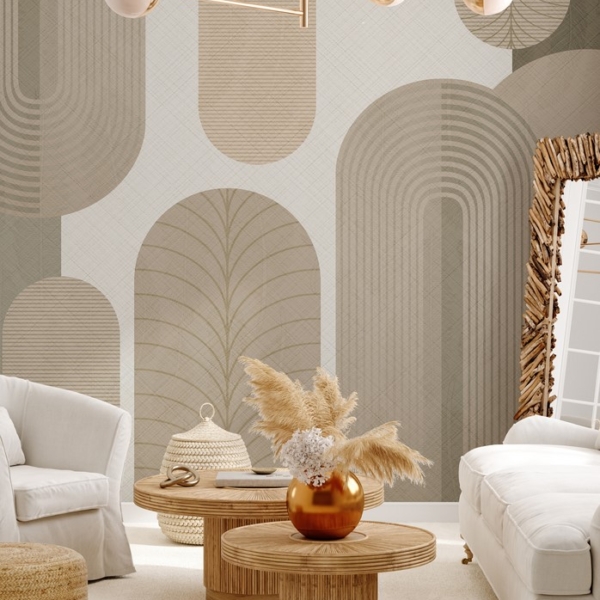 Fotobehang Beige bogen