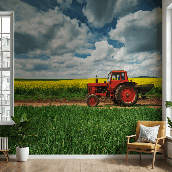Fotobehang In het hart van het veld