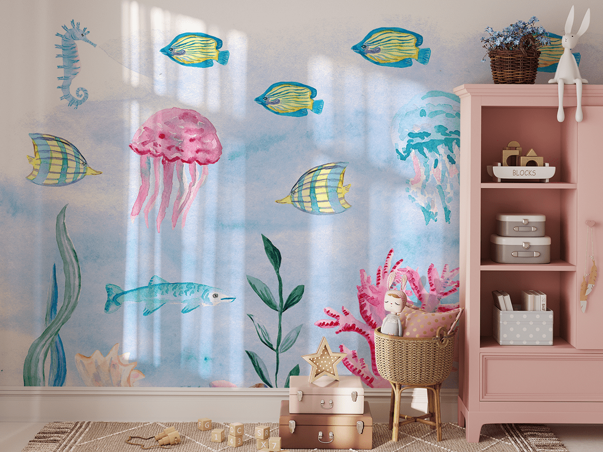 Fotobehang Onderwatersymfonie