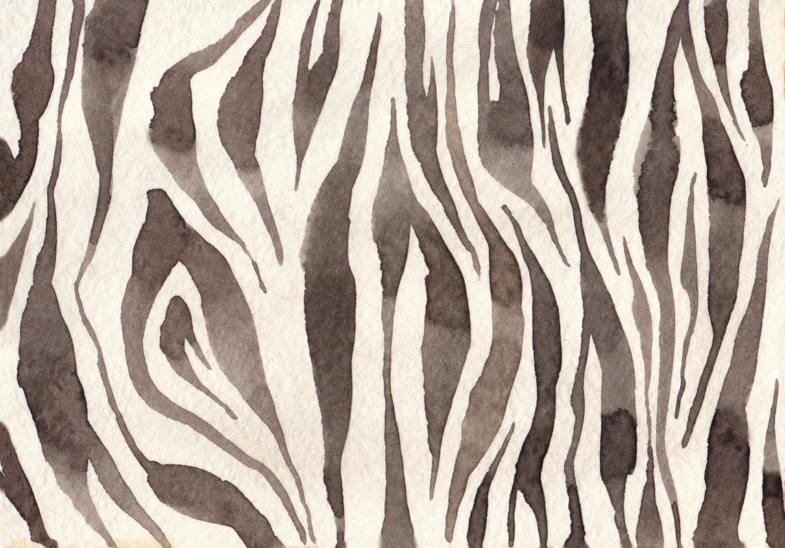 Watercolor,Abstract,Background,Of,Zebra,Skin,Imitation.,Wildlife,Zebra,Texture.