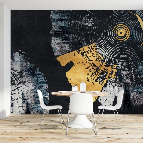 Fotobehang Abstracte boomdoorsnede