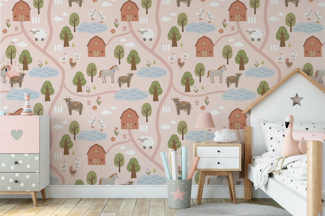 Fotobehang Landelijk idyllisch
