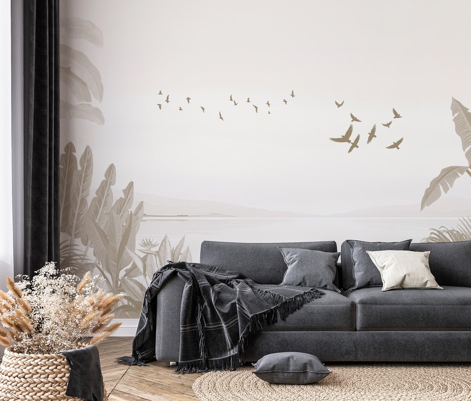 Fotobehang Wegvliegende vogels