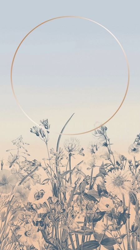 A,Floral,Background,With,A,Soft,Gradient,Background,In,Blue