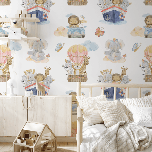 Fotobehang De reizen van kleine ontdekkingsreizigers
