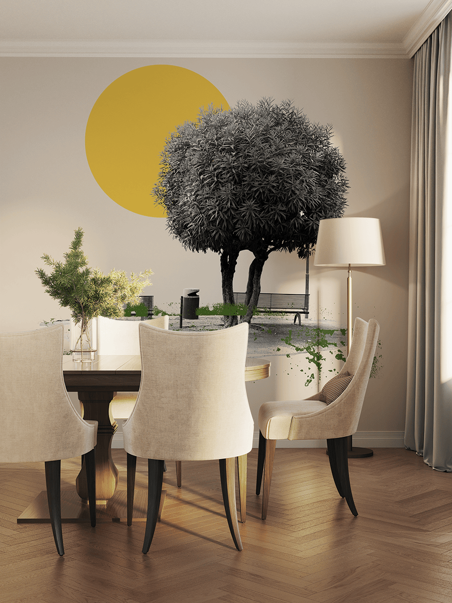Fotobehang Minimalistische hoek