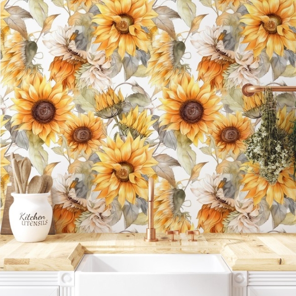 Fotobehang De expressiviteit van zonnebloemen