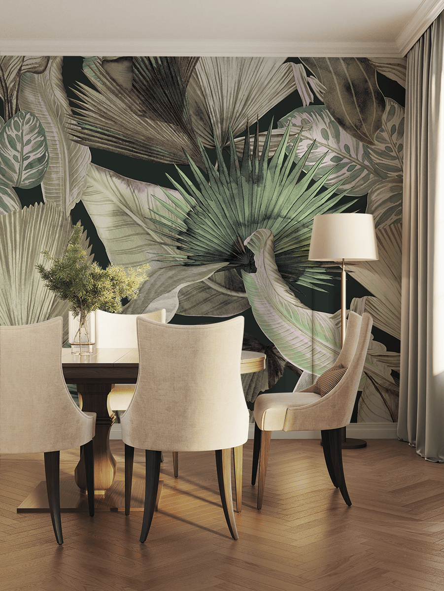 Fotobehang Mistige jungle