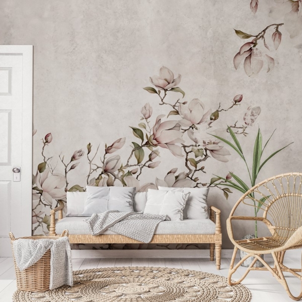 Fotobehang Magnolia-takken