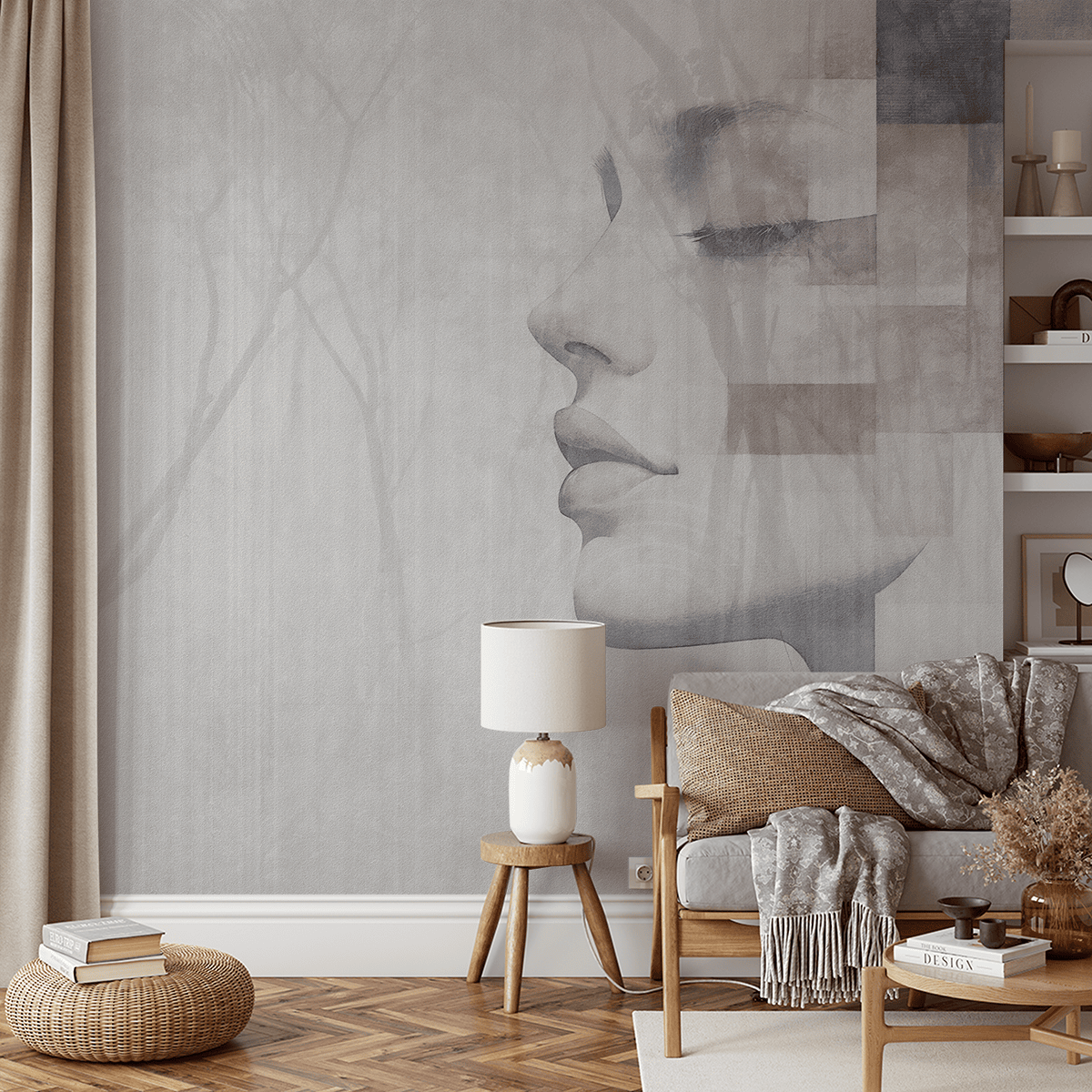 Fotobehang Mozaïek van gedachten