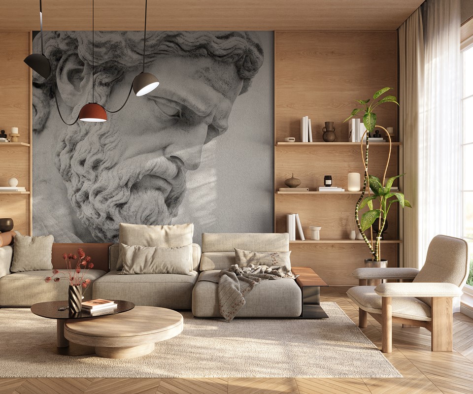 Fotobehang Griekse God