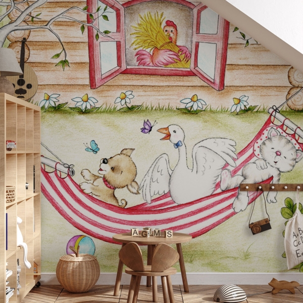 Fotobehang Swing Pack