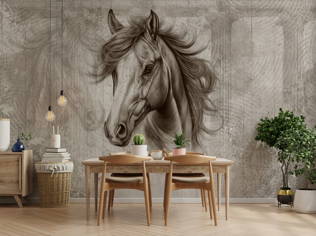 Fotobehang Majestueus Paard