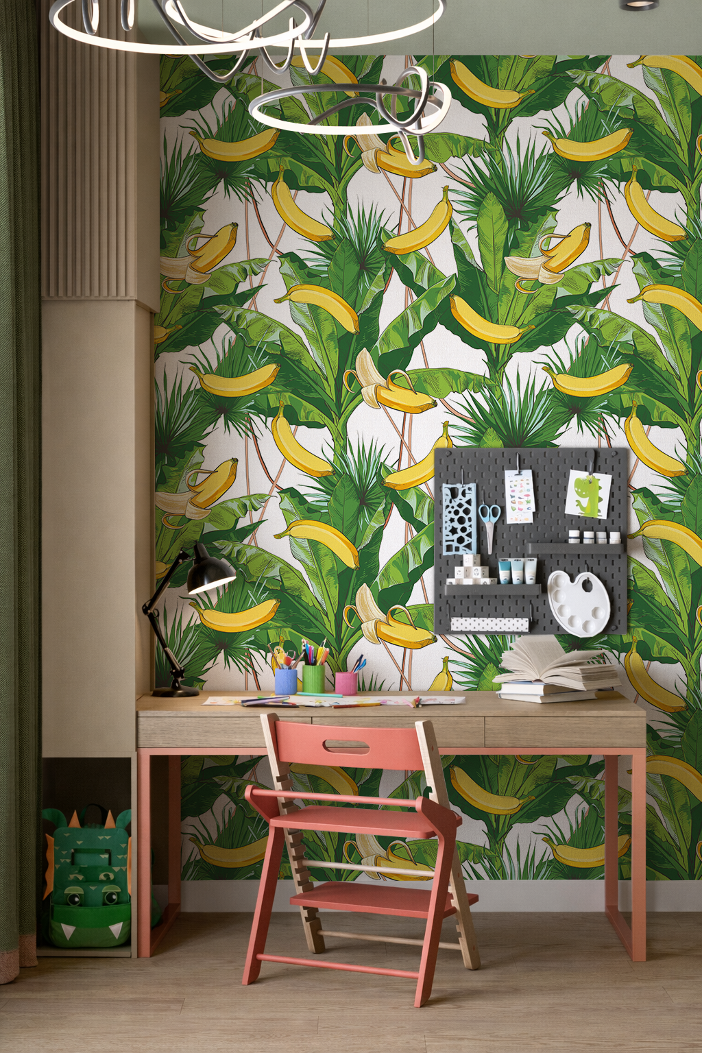 Fotobehang Een jungle vol bananen