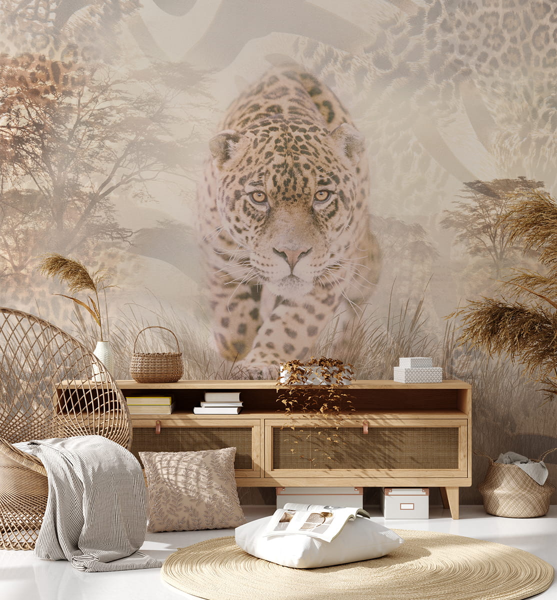 Fotobehang De wilde elegantie van de savanne