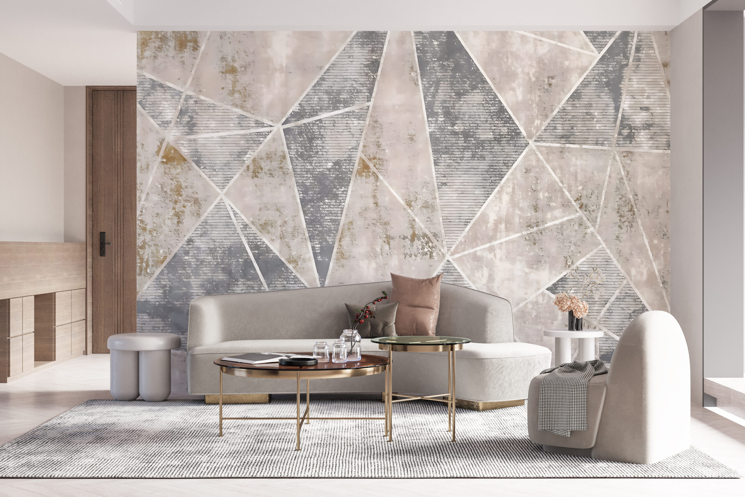 Fotobehang Geometrie van figuren