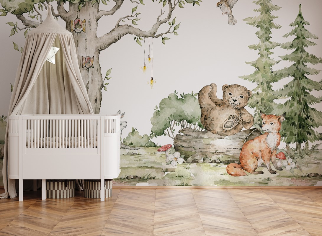 Fotobehang Ontmoeting met dieren