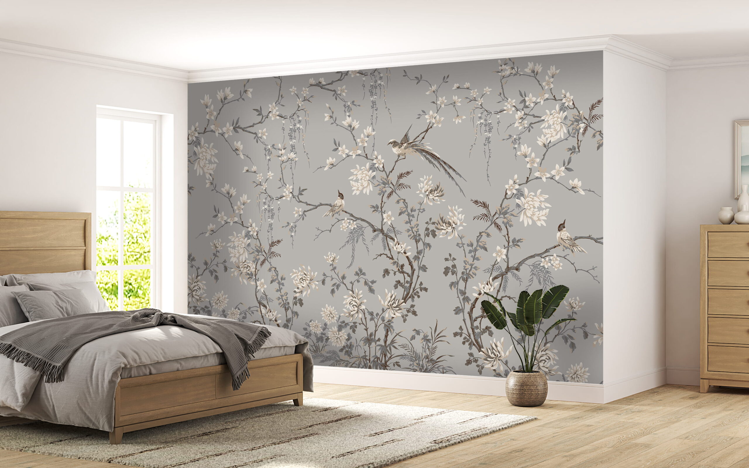 Fotobehang Romantische tederheid van bloemen