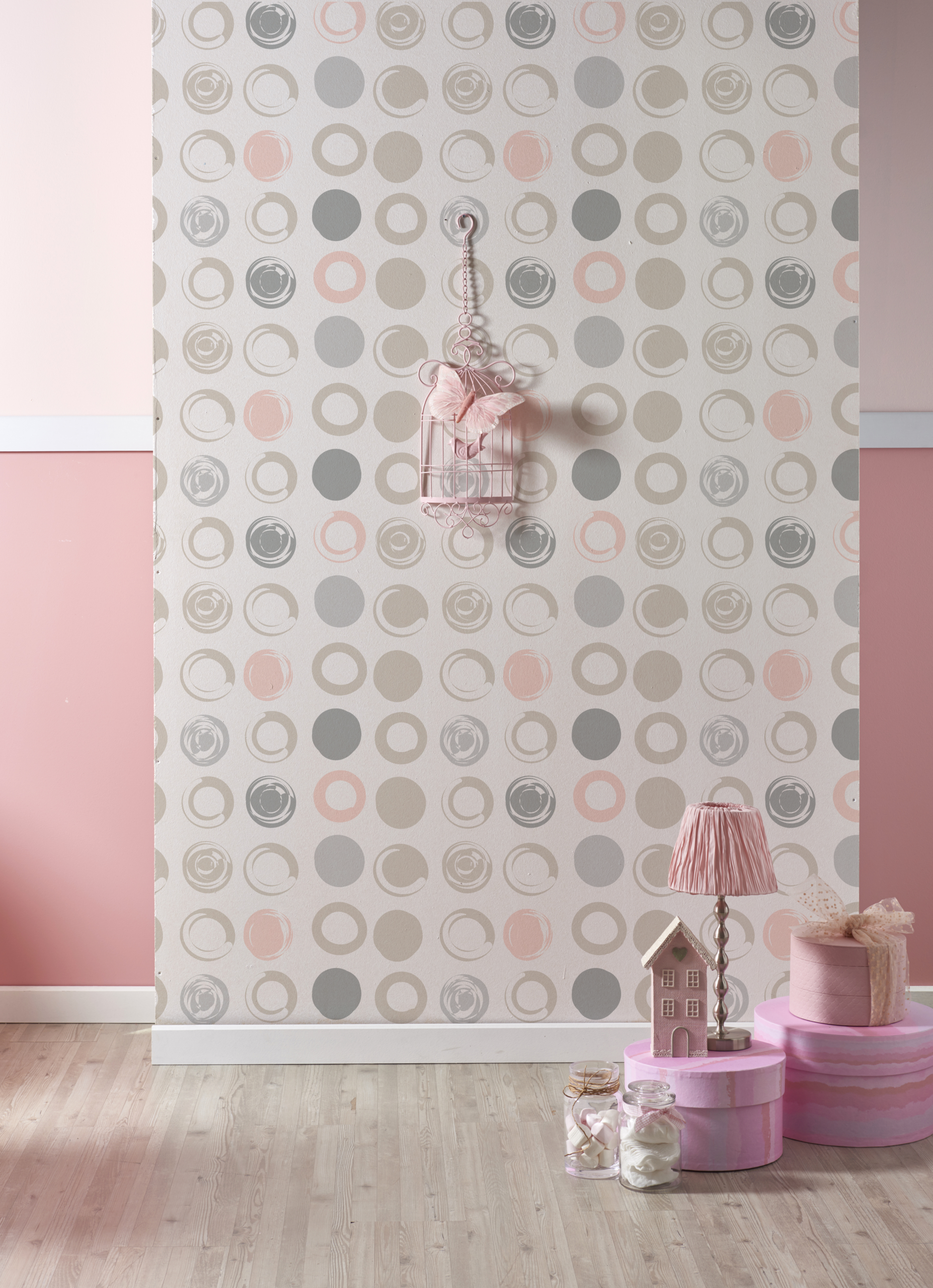 Fotobehang Pastelkleurige cirkels