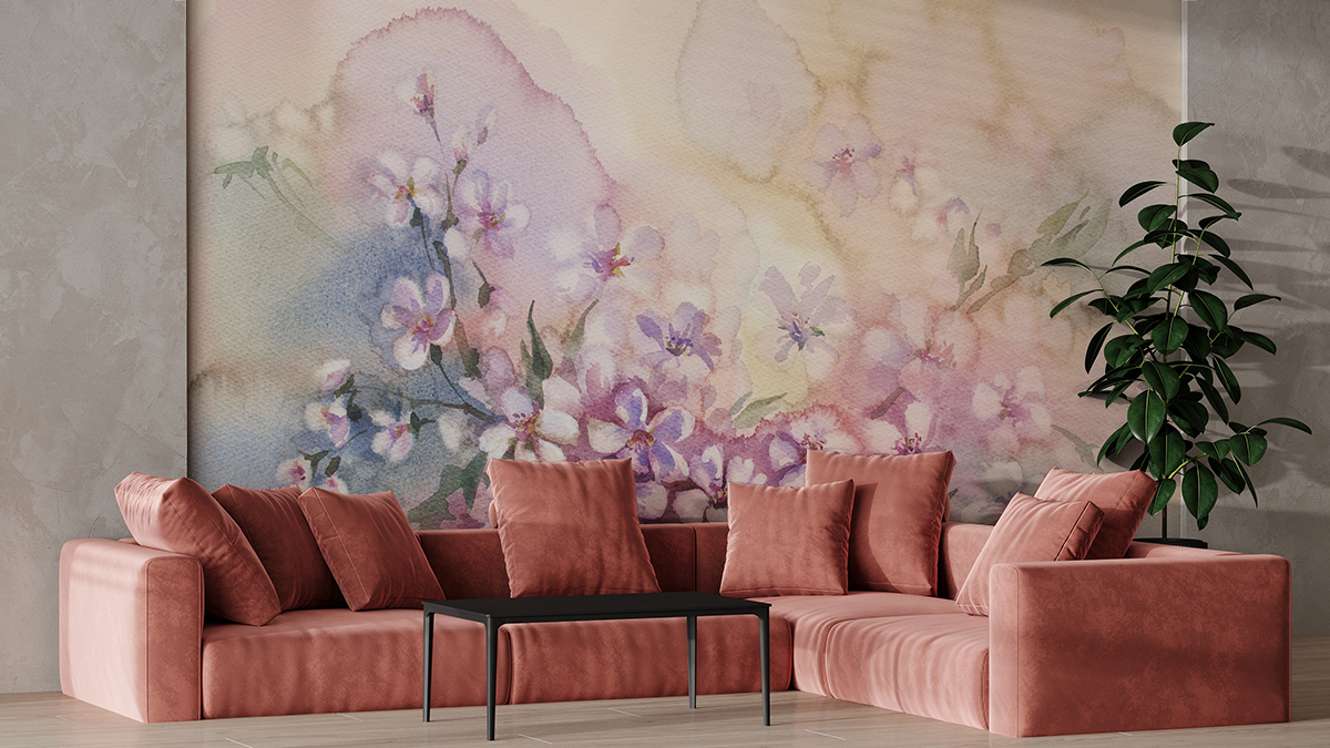 Fotobehang Pastel Bloom