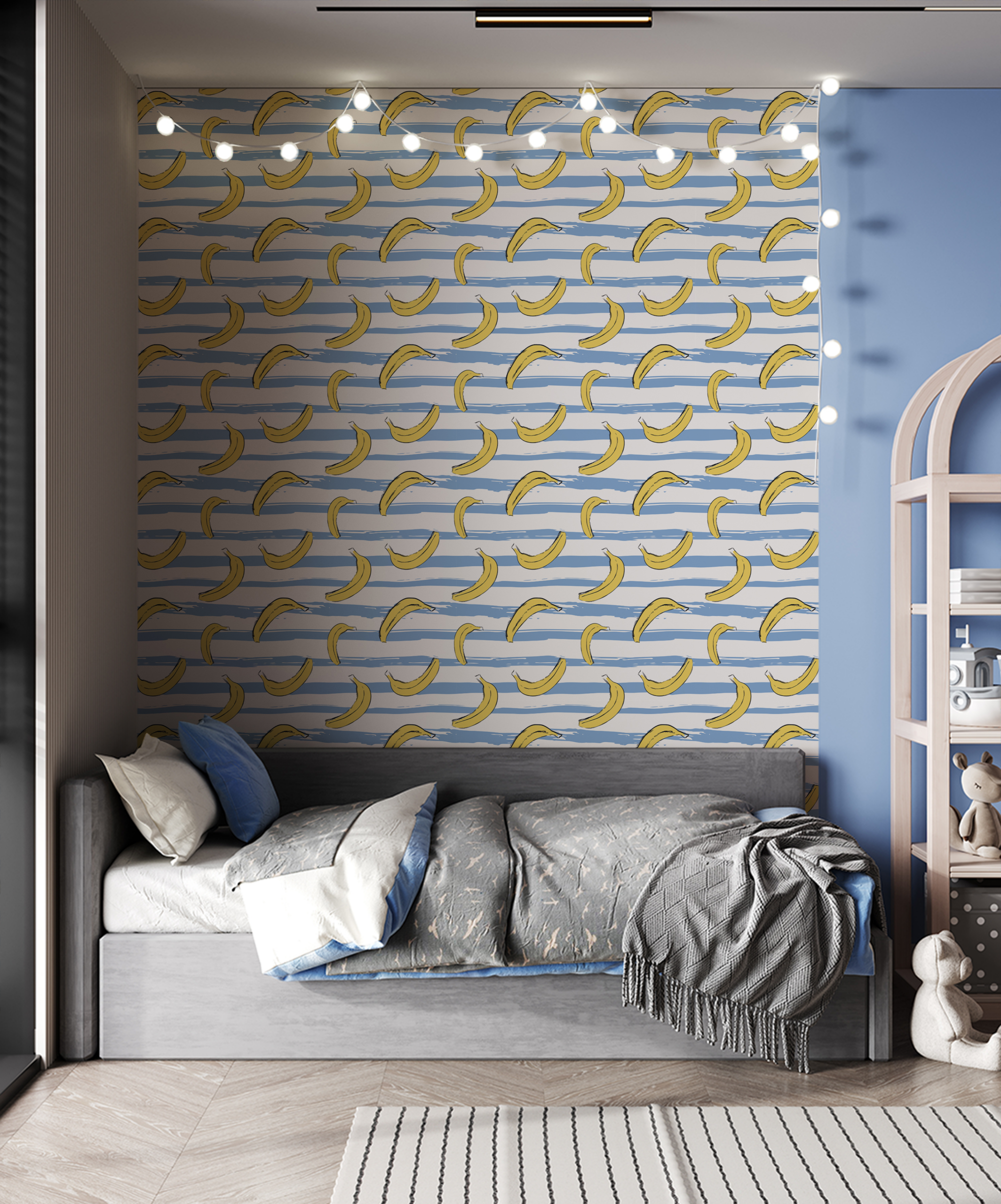 Fotobehang Bananenstrepen