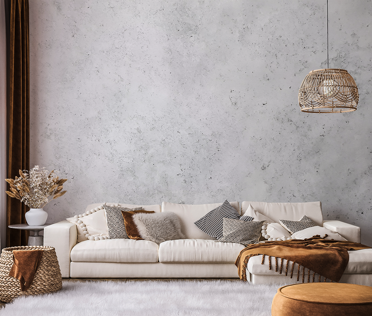 Fotobehang Wit beton