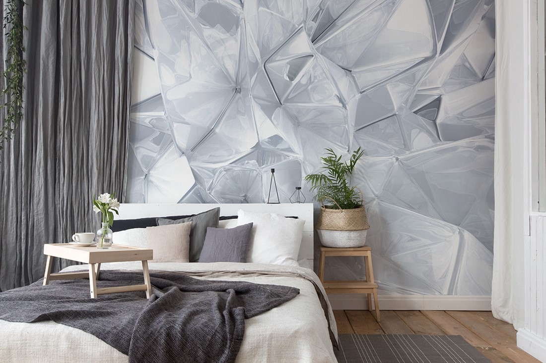 Fotobehang Kristallen Harmonie 3D