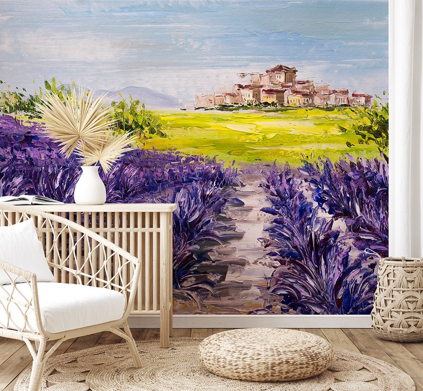 Fotobehang Lavendel in de Provence