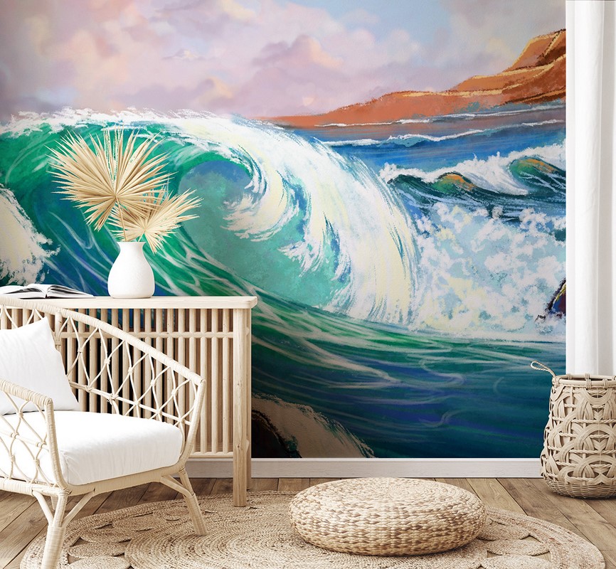 Fotobehang Schilderachtig oceaanelement
