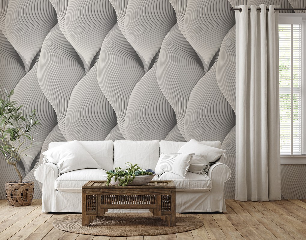 Fotobehang Uitgesneden 3D-bloemblaadjes