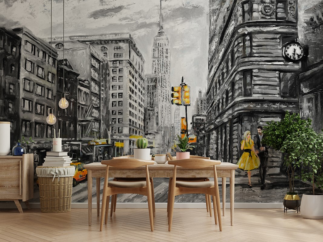 Fotobehang Straten van New York