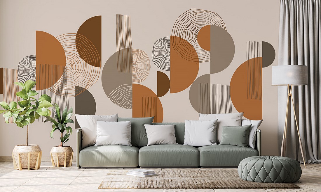 Fotobehang Aardse geometrie