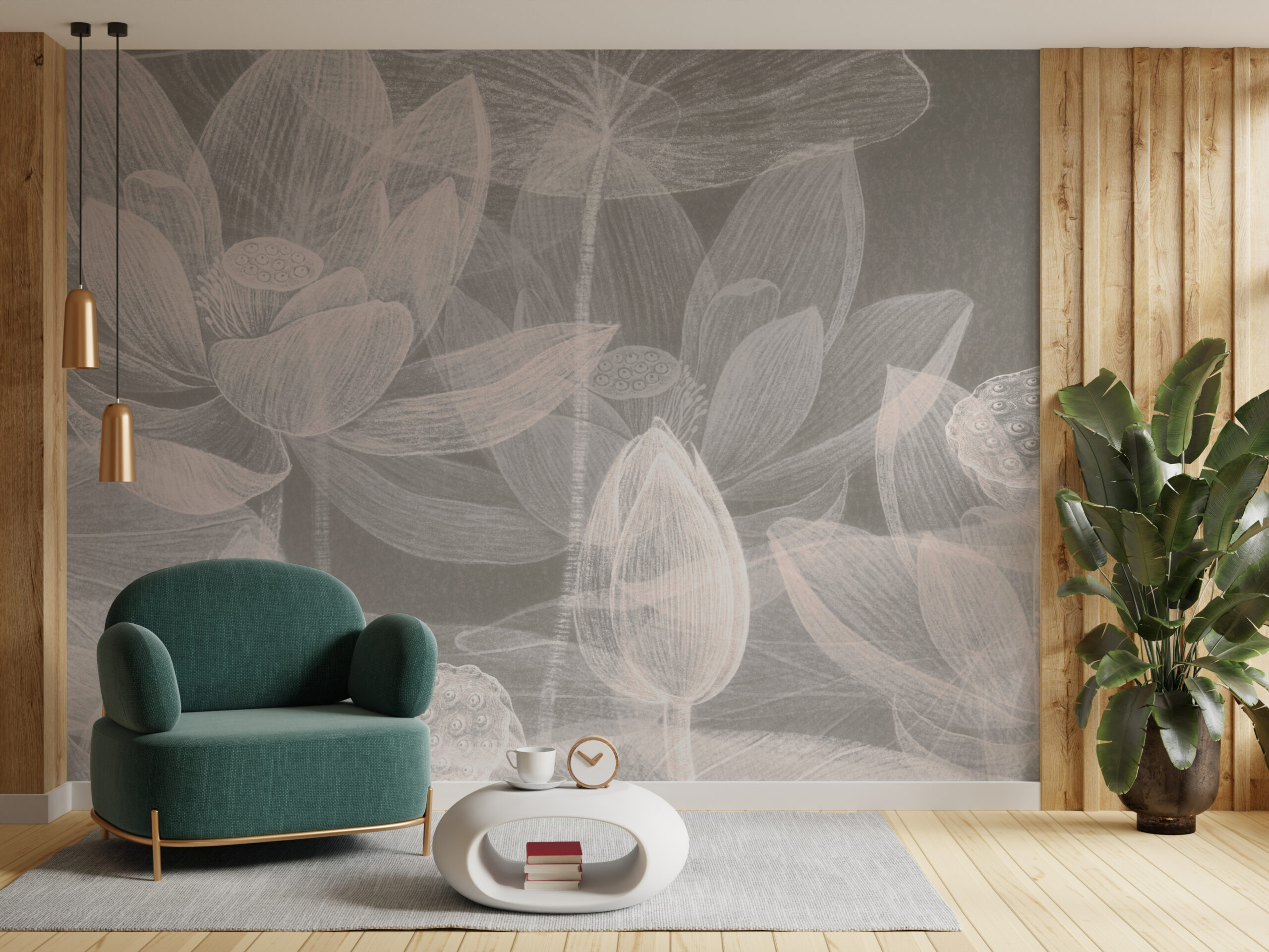 Fotobehang Bloemen op röntgenfoto