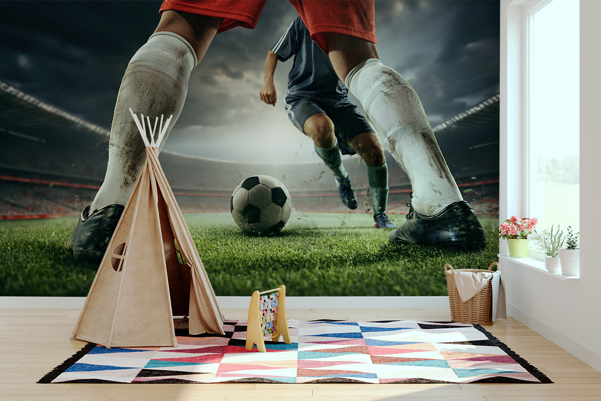 Fotobehang Voetbal in het stadion